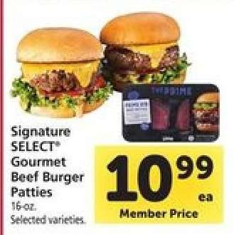 Signature SELECT Gourmet Beef Burger Patties