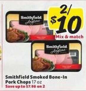 Smithfield Smoked Bone-In Pork Chops