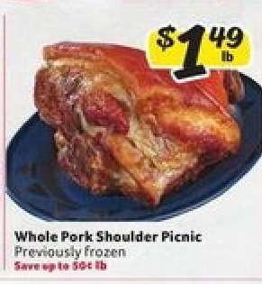 Whole Pork Shoulder Picnic