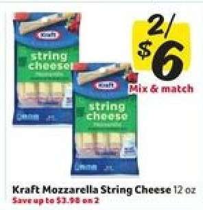 Kraft Mozzarella String Cheese