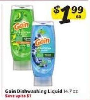Gain Dishwashing Liquid