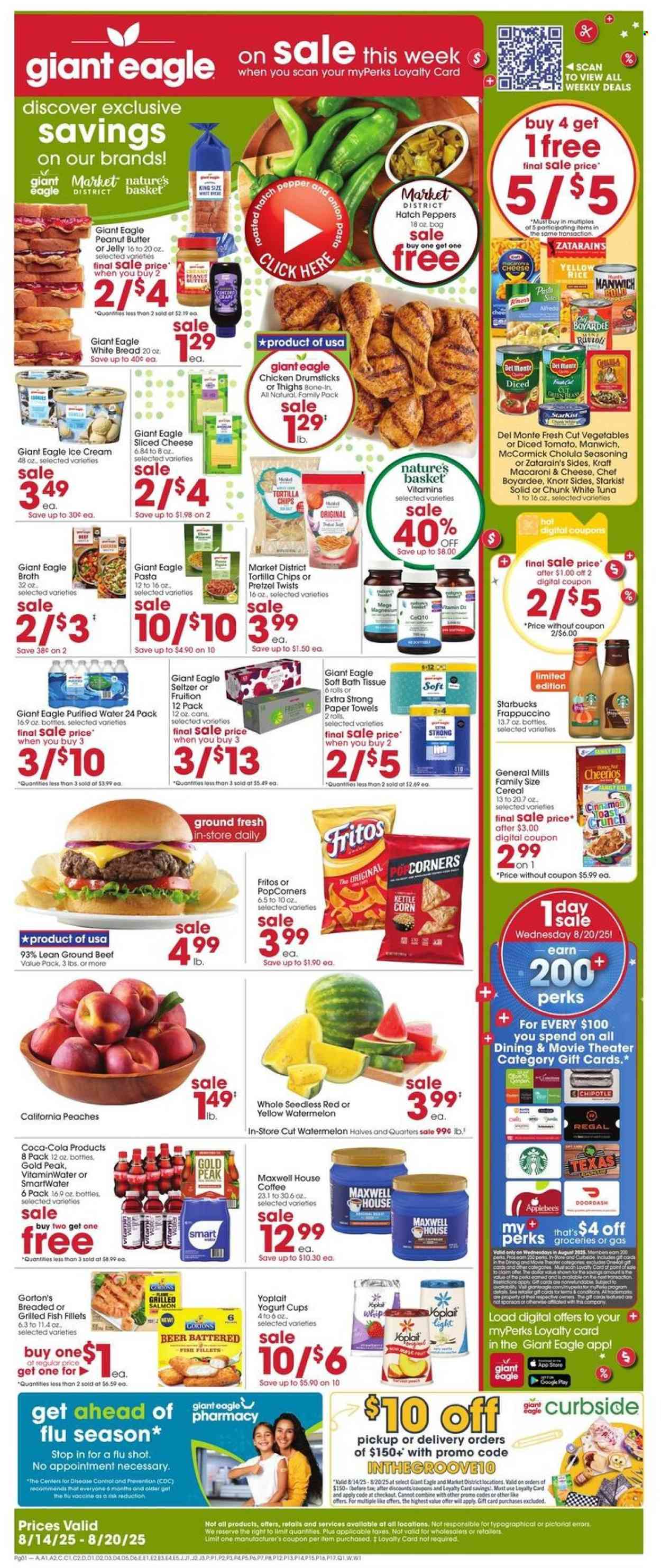 Giant Eagle ad - 08/14/2025 - 08/20/2025. Page 1