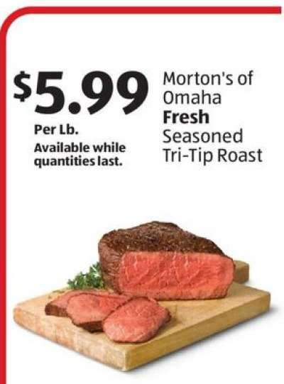 Morton's of Omaha Fresh Seasoned Tri-Tip Roast