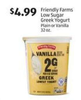 Friendly Farms Low Sugar Greek Yogurt