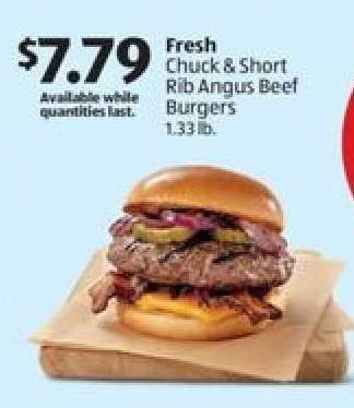 Fresh Chuck & Short Rib Angus Beef Burgers