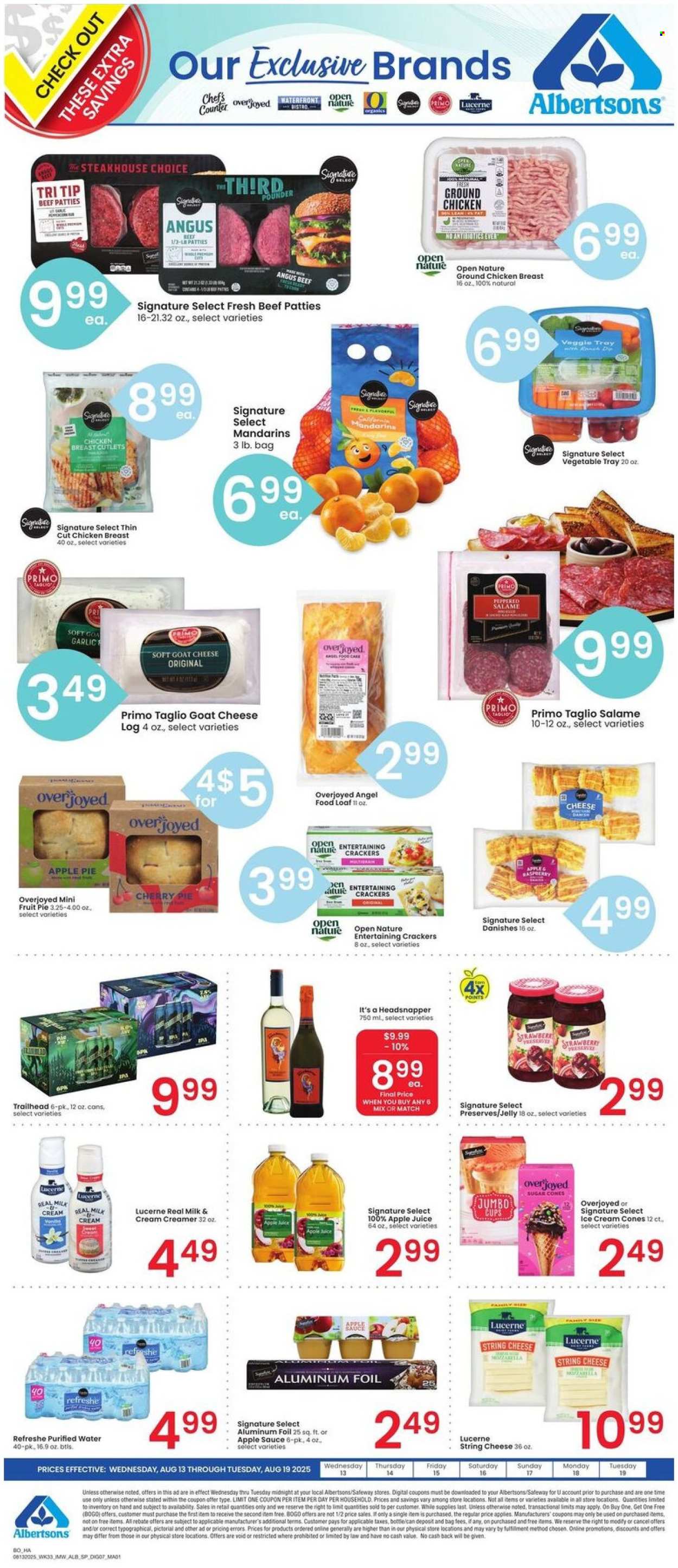 Albertsons ad - 08/13/2025 - 08/19/2025. Page 1