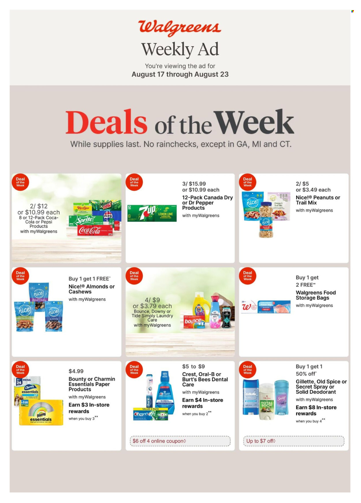 Walgreens ad - 08/17/2025 - 08/23/2025. Page 1