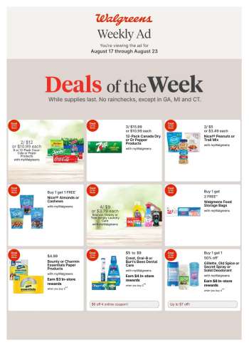 Walgreens Flyer - 08/17/2025 - 08/23/2025.