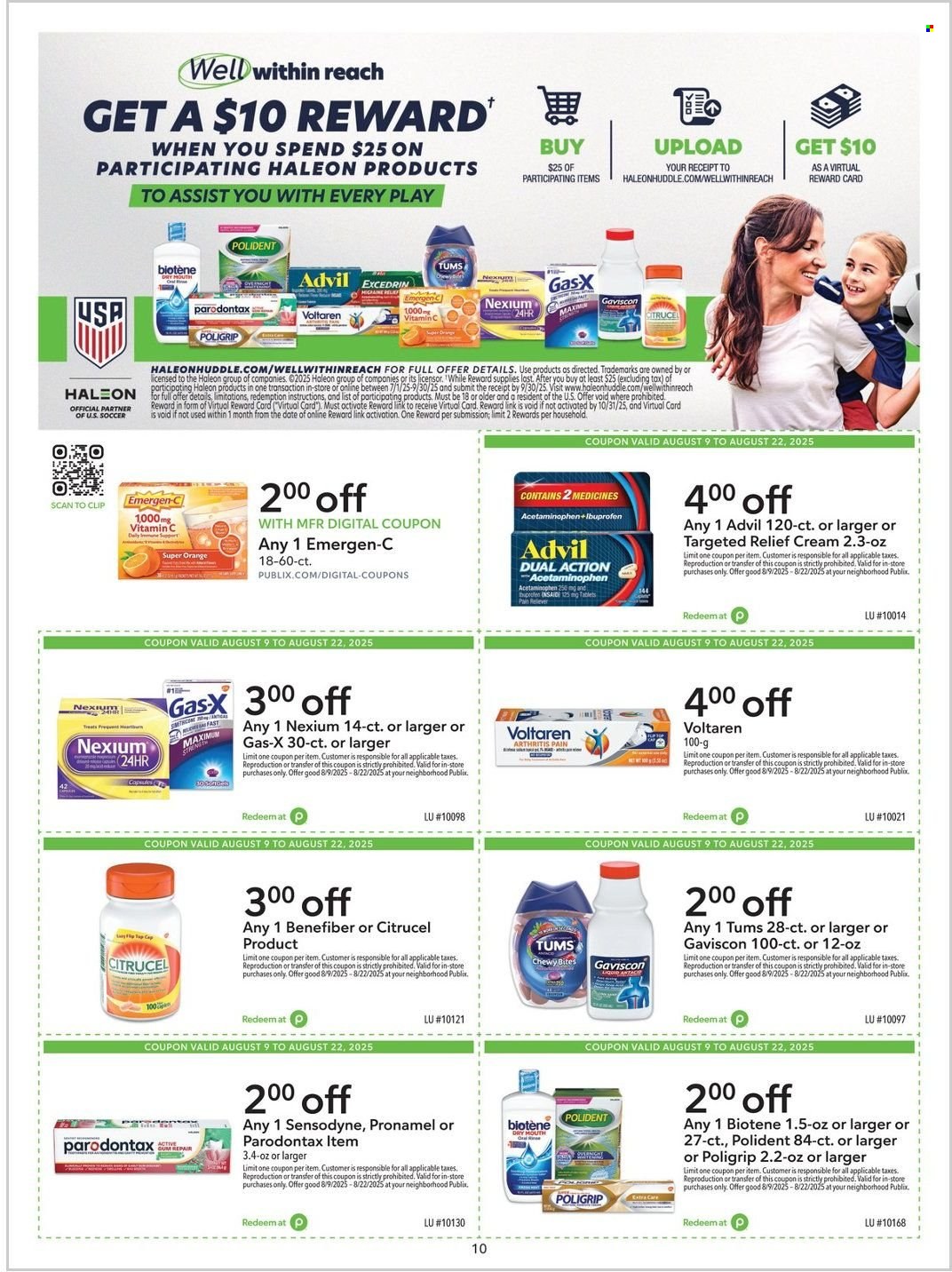 Publix ad - 08/09/2025 - 08/22/2025. Page 10