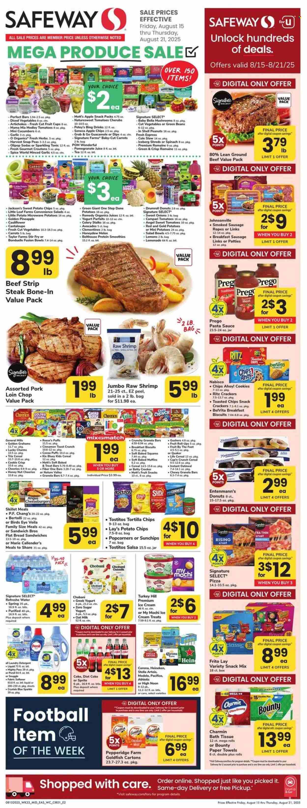 Safeway ad - 08/15/2025 - 08/21/2025. Page 1