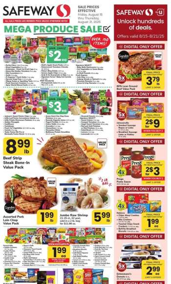 Safeway Flyer - 08/15/2025 - 08/21/2025.