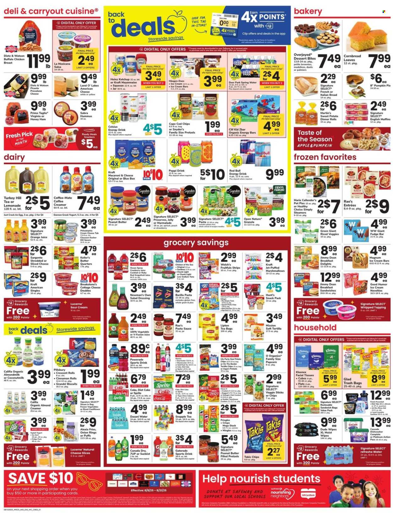 Safeway ad - 08/15/2025 - 08/21/2025. Page 2