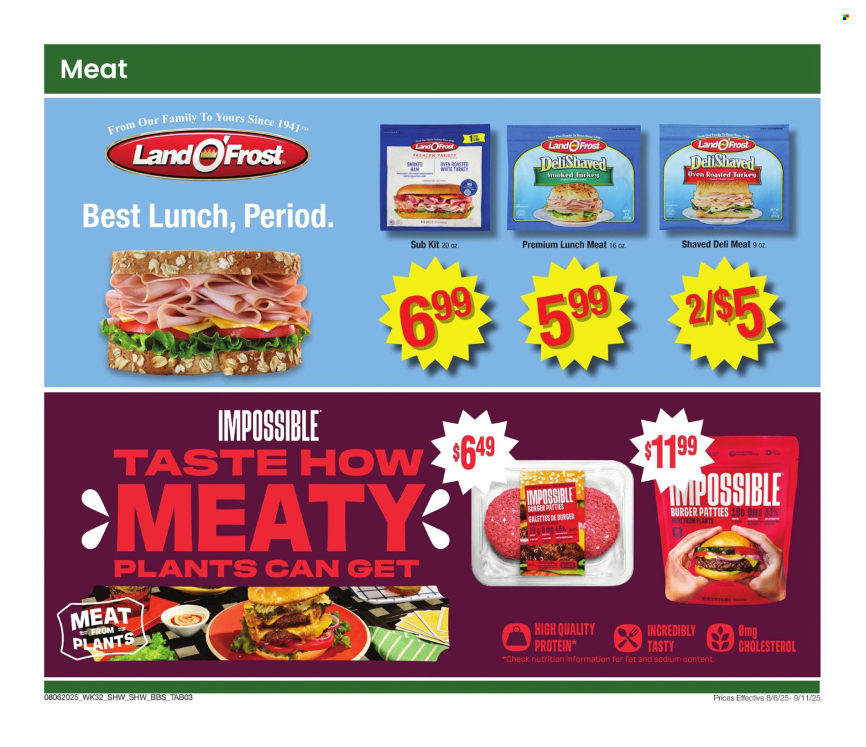 Shaw’s ad - 08/06/2025 - 09/11/2025. Page 3
