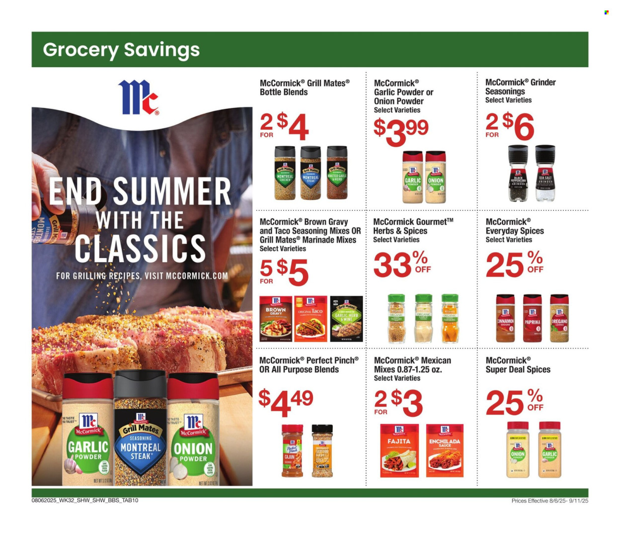Shaw’s ad - 08/06/2025 - 09/11/2025. Page 10