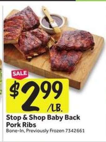 Stop & Shop Baby Back Pork Ribs