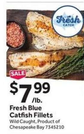 Fresh Blue Catfish Fillets