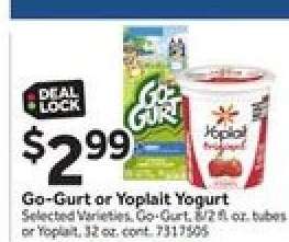 Go-Gurt or Yoplait Yogurt