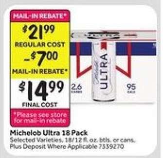 Michelob Ultra 18 Pack