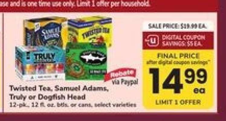Twisted Tea, Samuel Adams, Truly or Dogfish Head