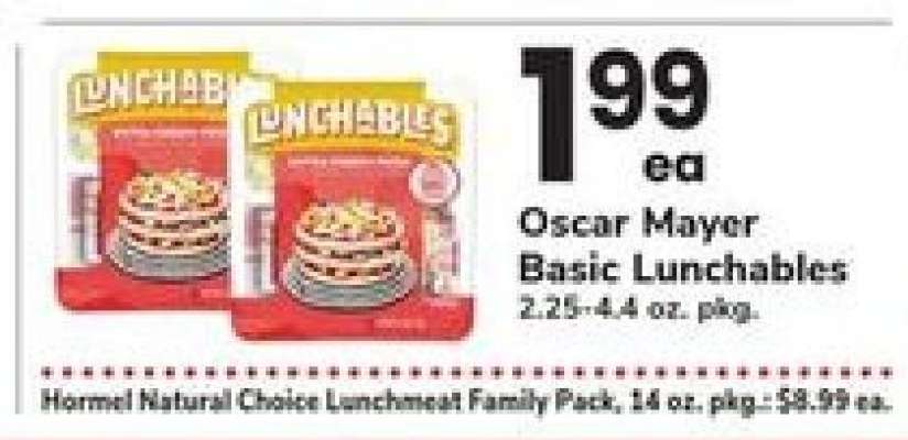 Oscar Mayer Basic Lunchables