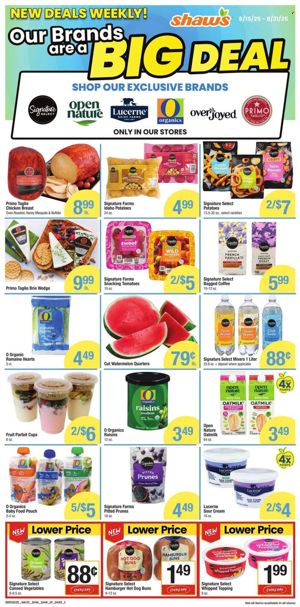 Shaw’s ad - 08/15/2025 - 08/21/2025. Page 2