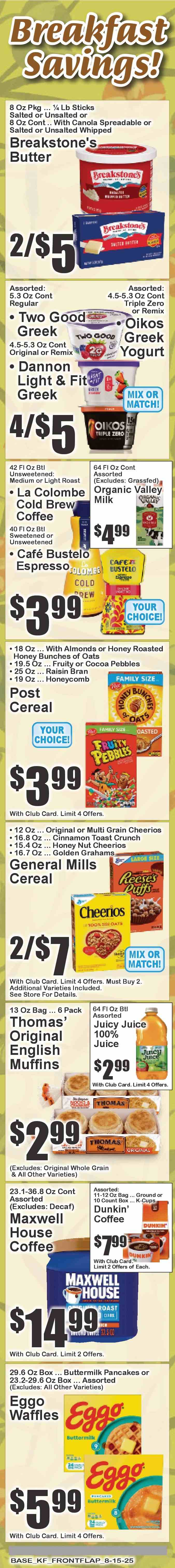 Key Food ad - 08/15/2025 - 08/21/2025. Page 2