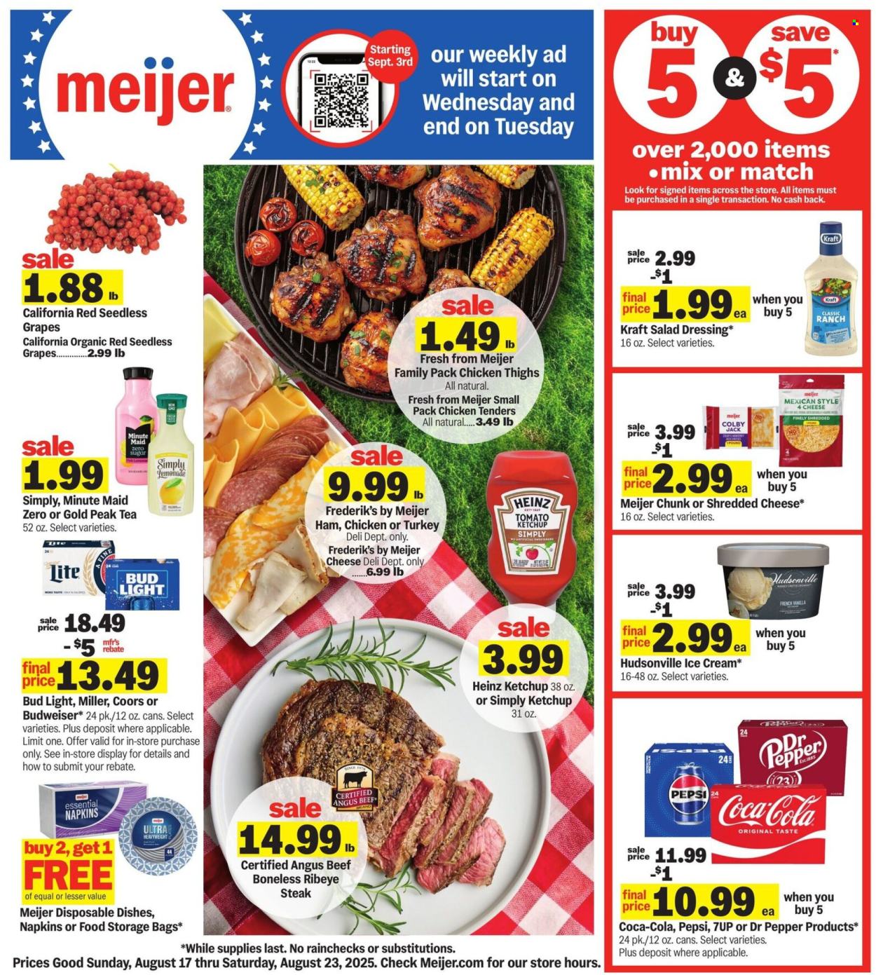 Meijer ad - 08/17/2025 - 08/23/2025. Page 1