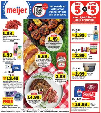 Meijer Flyer - 08/17/2025 - 08/23/2025.