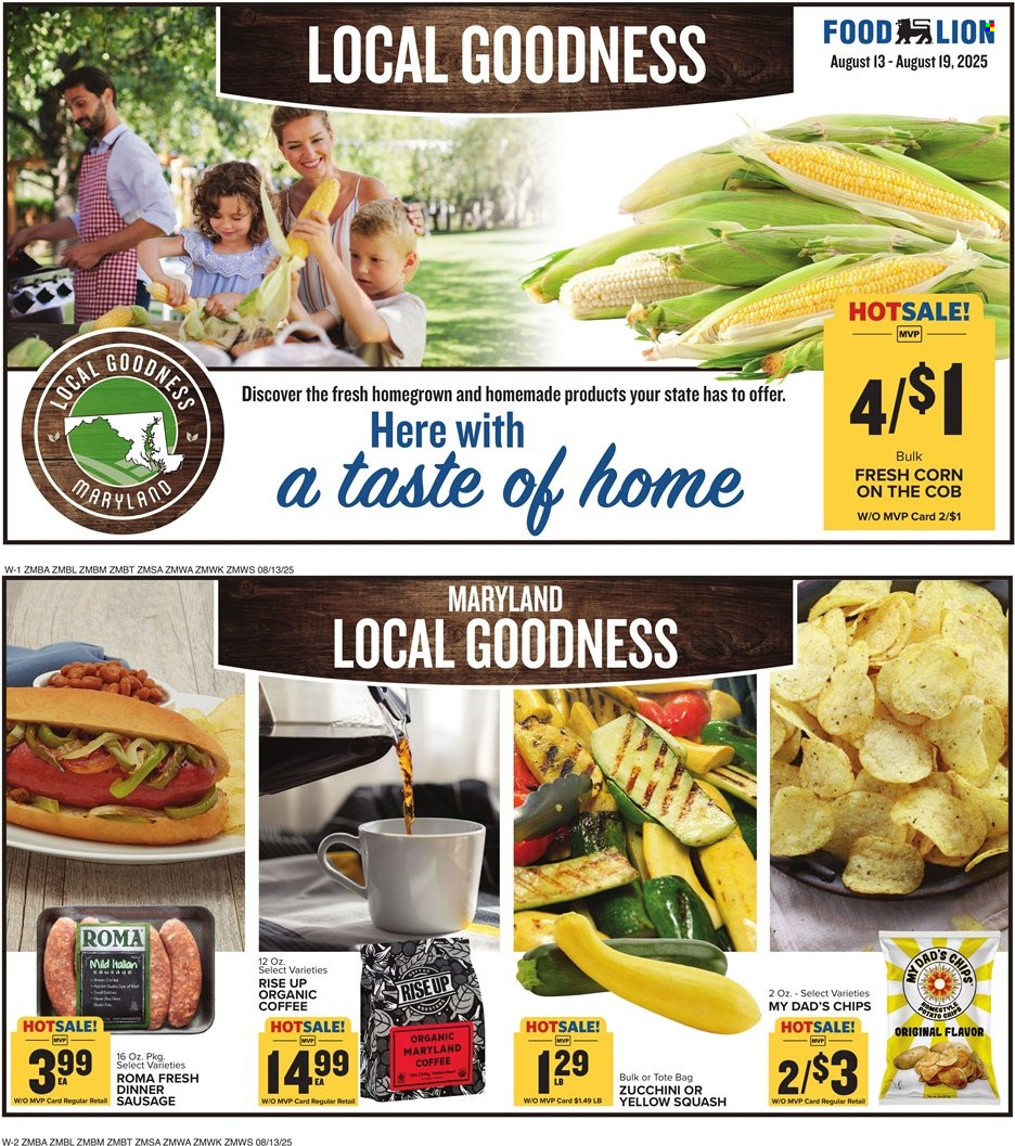 Food Lion ad - 08/13/2025 - 08/19/2025. Page 13