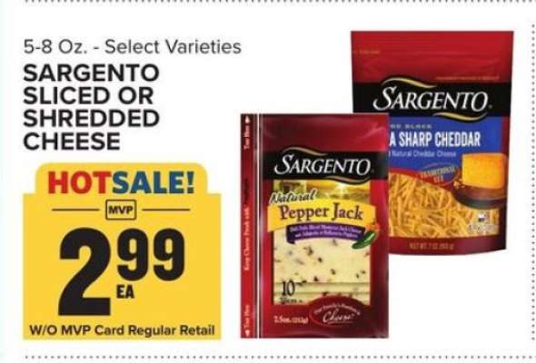 Sargento Sliced or Shredded Cheese
