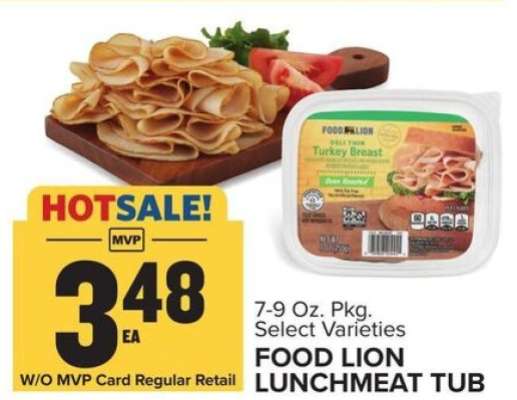 FOOD LION LUNCHMEAT TUB