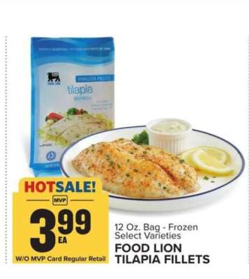 Food Lion Tilapia Fillets