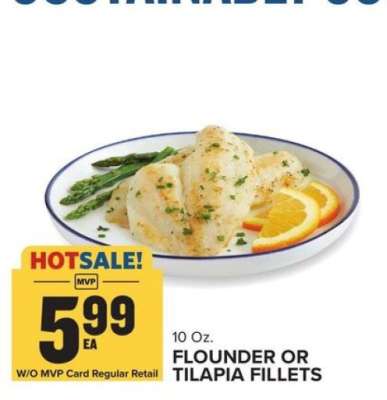Flounder or Tilapia Fillets