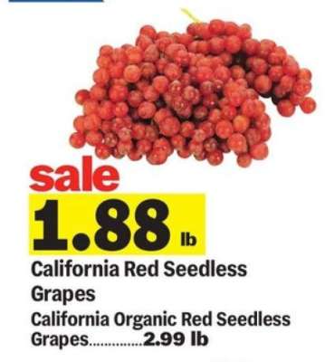 California Red Seedless Grapes