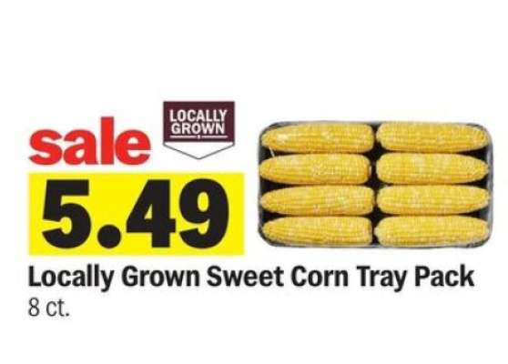 Locally Grown Sweet Corn Tray Pack