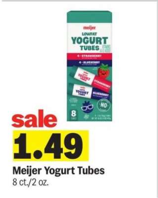 Meijer Yogurt Tubes