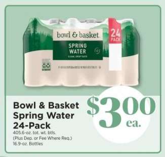 Bowl & Basket Spring Water 24-Pack