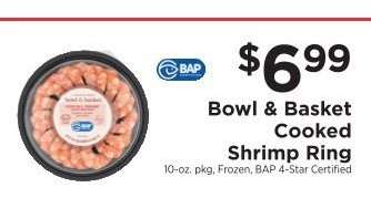 Bowl & Basket Cooked Shrimp Ring