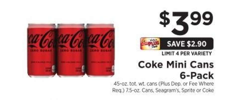 Coke Mini Cans 6-Pack