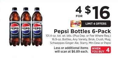 Pepsi Bottles 6-Pack