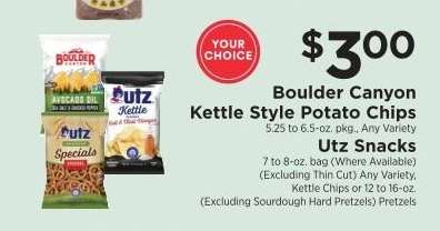 Boulder Canyon Kettle Style Potato Chips & Utz Snacks