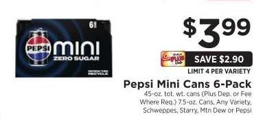 Pepsi Mini Cans 6-Pack