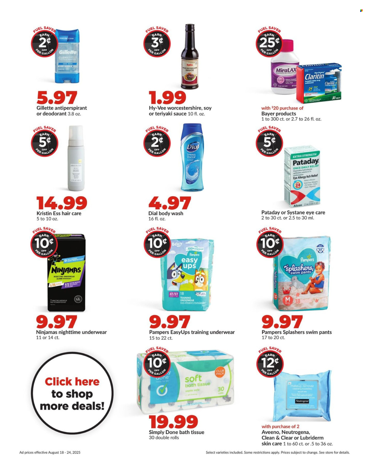 Hy-Vee ad - 08/18/2025 - 08/24/2025. Page 7