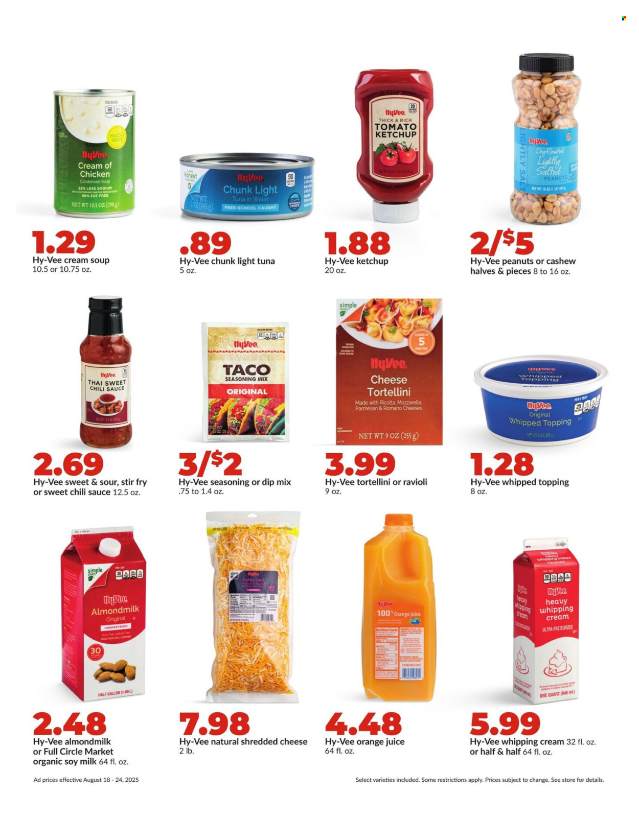 Hy-Vee ad - 08/18/2025 - 08/24/2025. Page 19