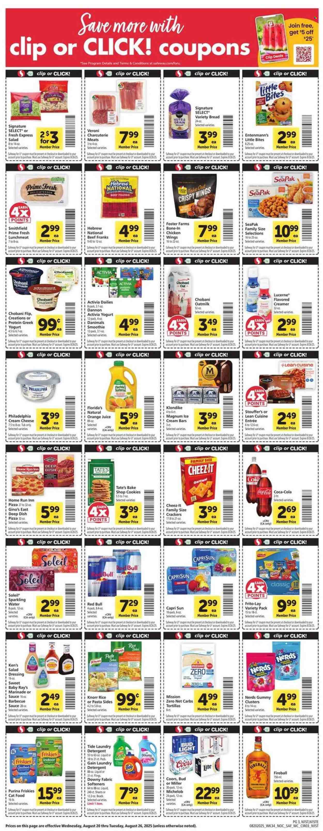 Safeway ad - 08/20/2025 - 08/26/2025. Page 3