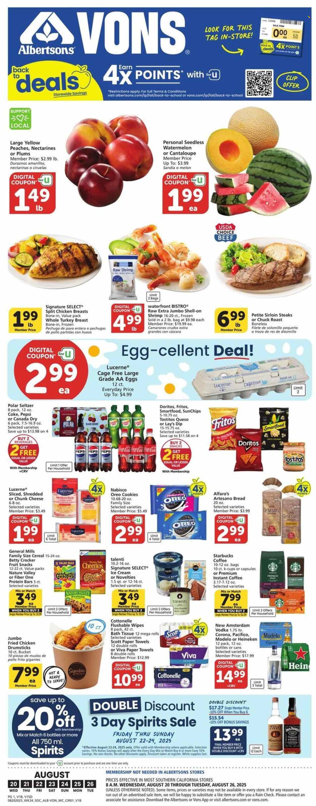 Albertsons ad - 08/20/2025 - 08/26/2025. Page 1