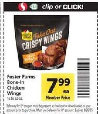 Foster Farms Bone-In Chicken Wings