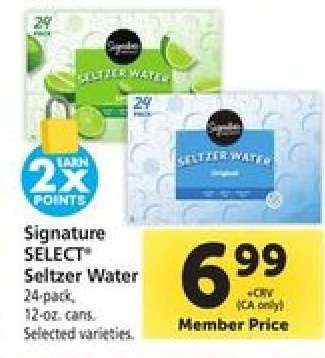 Signature SELECT Seltzer Water