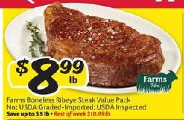 Farms Boneless Ribeye Steak Value Pack