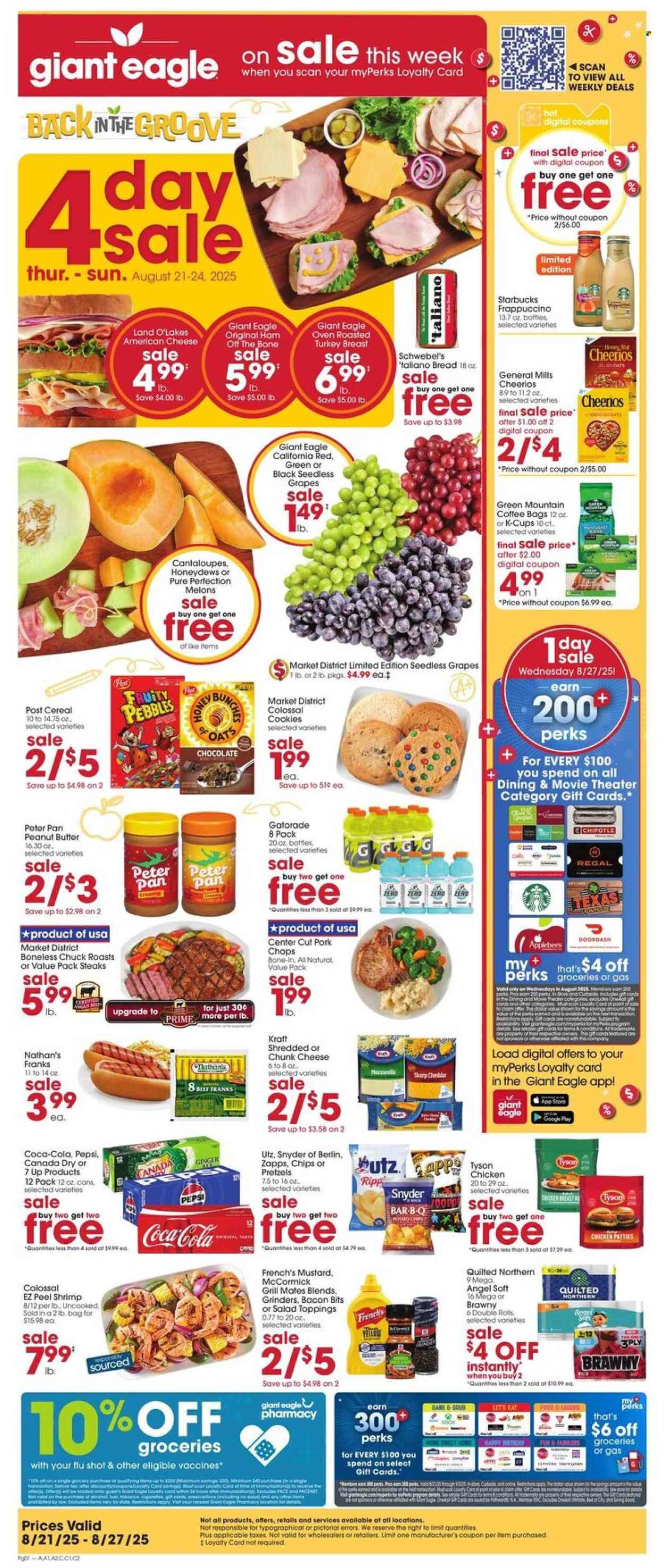 Giant Eagle ad - 08/21/2025 - 08/27/2025. Page 1